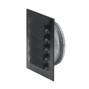 Grille With Stand 80/165mm, Black, Fresh