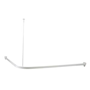 Curtain Track 900x900mm, White, Habo 30137