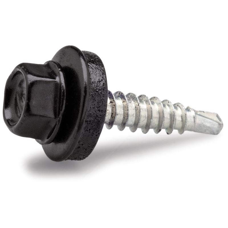 Farmar Skrue Overlap, 4,8x20mm, Sort, 250stk, Fast 284893