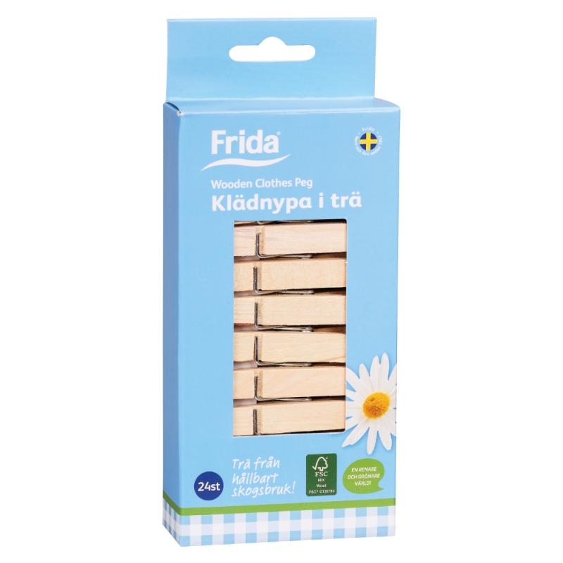 Klädnypa Trä 24stx12pak Frida