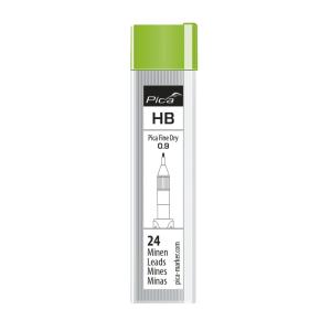 Reservestifter Graphite HB, 0,9mm, Sort, 10stk, Pica