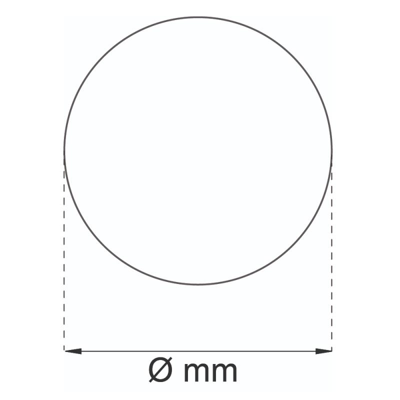 Badetæppe Camelia Ø600mm, Habo (Svart)