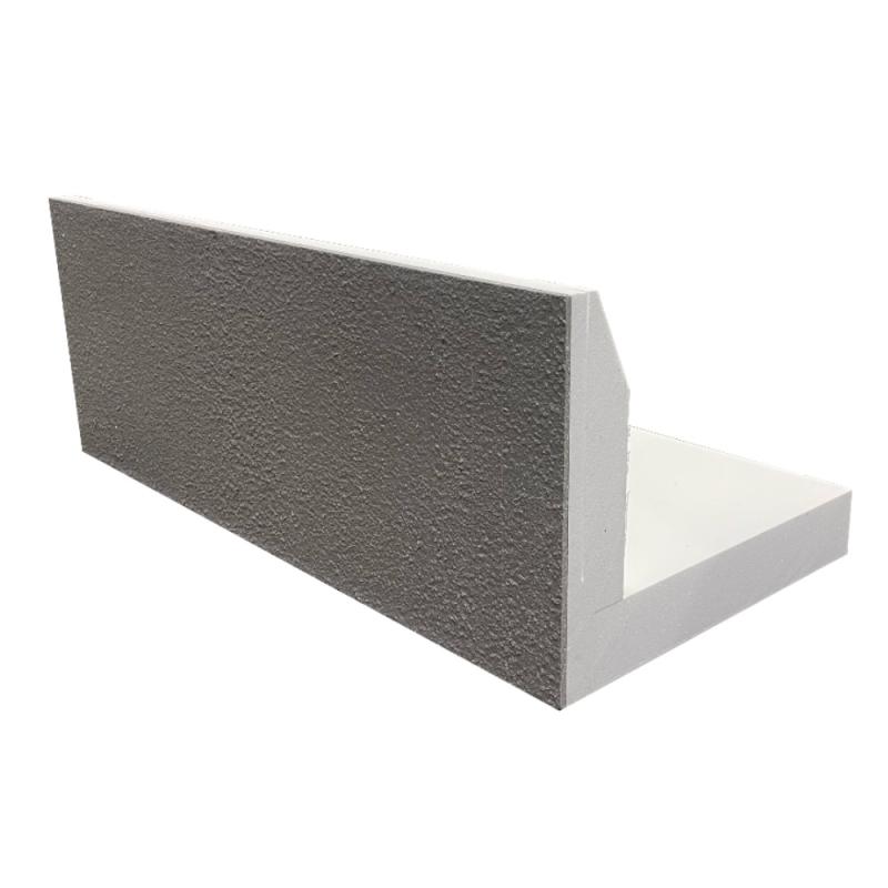 Siroc L-element Betong Borstad Yta JP200 Rakt 600x1200mm BEWI (300x600x1200mm)