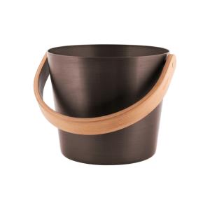 Sauna Bucket, Aluminium, Tar Brown, Rento