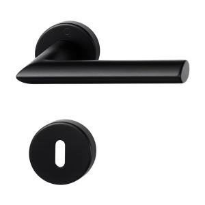 Indvendigt Dørhåndtag Swedoor Stockholm Med Nøgleskilt Sort