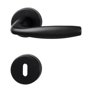 Indvendigt Dørhåndtag Swedoor New York Med Nøgleplade Sort