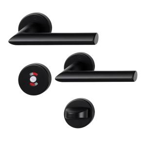 Indvendigt Dørgreb Swedoor Stockholm Med WC-Knop Sort