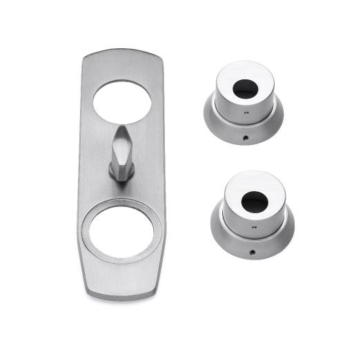 Drejeknapplade/Cylinder tilbehør Børstet Aluminium, Habo 19584