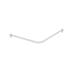 Drapery Rod Angle 900x900mm, White, Arrow