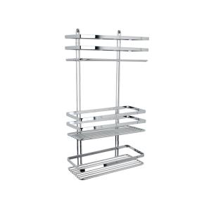 Wire Shelf Straight 3 Plane, Chrome, Arrow