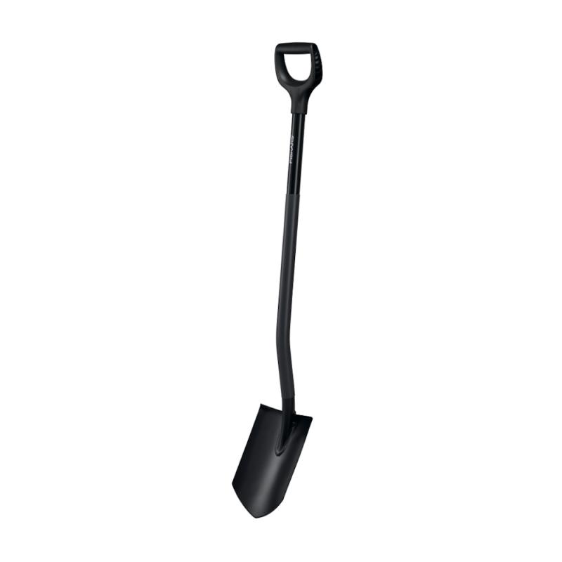 Fiskars Spade Comfort Spetsig, 1250mm, Svart