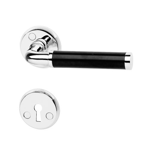 Dørhåndtag A383-2991 Sort/Krom, Habo 13203