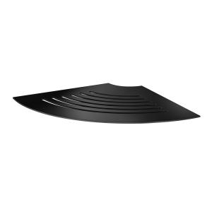 Corner Shelf Sideline For Tiling, Matt Black, Smedbo DB3064