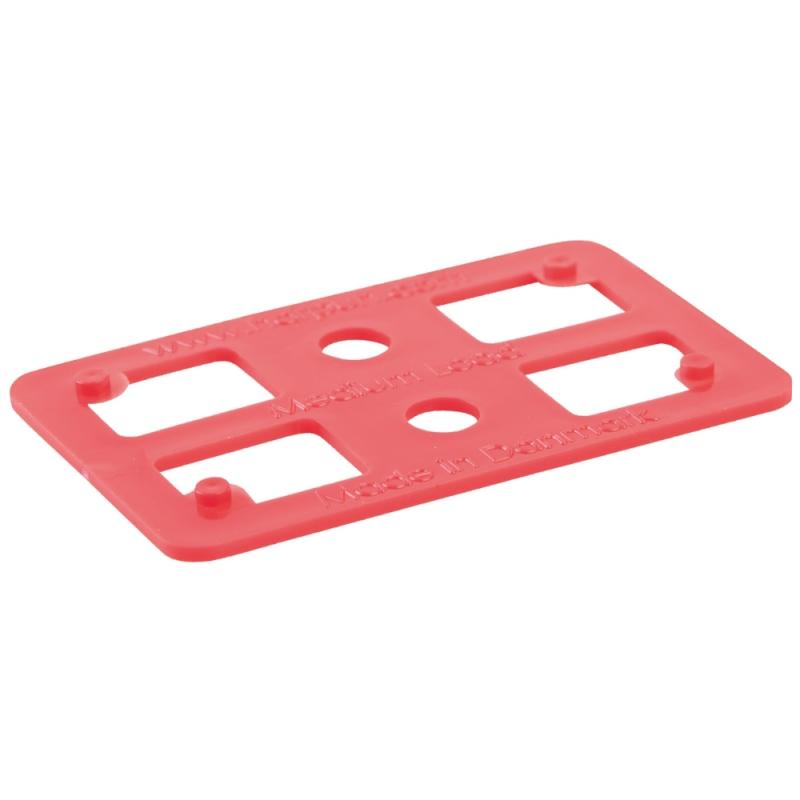 Pallnbricka 80x50x2mm, Röd, 500st, Harpun