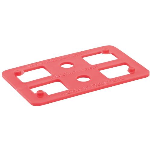 Pallebakke 80x50x2mm, Rød, 500stk, Harpun