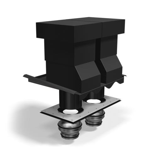 Ventilation Hood Palema Insulated 2-channel Black Benders