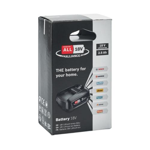 Batteri, 18V, 2,5 Ah, Rapid