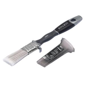 Lacquer Brush Slanted, Platinum, 25mm, Anza