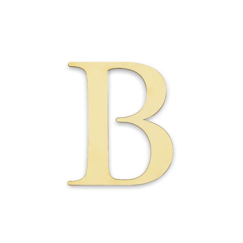 Bogstav Century Messing 98 mm (B)