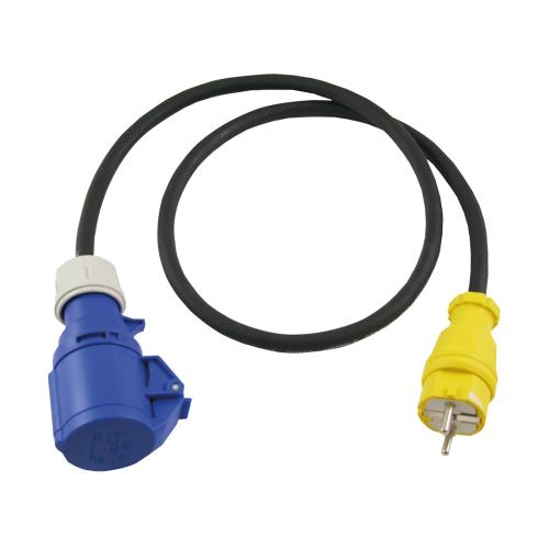 Övergångskabel Schuko Till 216-6, IP44, Amiga