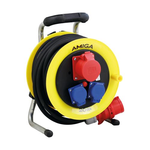 Kabelvinda H07RN-F, 5G2,5, CEE, 20m, IP44, Amiga