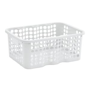 Storage Basket Rondo, 12L, White, 10pcs, Nordiska Plast