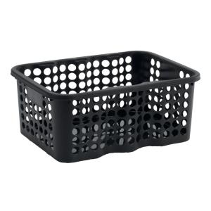 Storage Basket Rondo, 12L, Black, 10pcs, Nordiska Plast