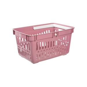 Shopping Basket Eco, 27L, Old Pink, Nordiska Plast​