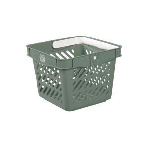 Shopping Basket Eco, 10L, Khaki Green, Nordiska Plast​