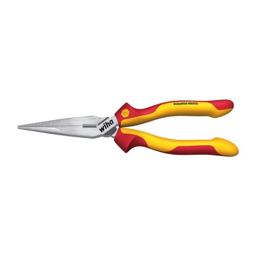 Industrial VDE Straight 160mm Needle Nose Pliers Wiha