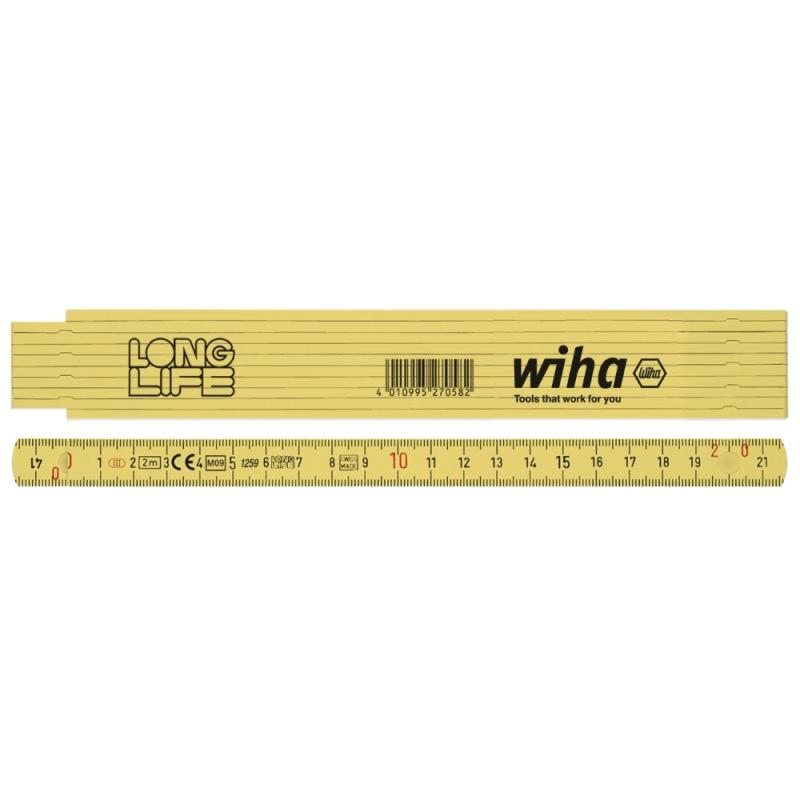 Meterstock Longlife, 2m, Gul, Wiha