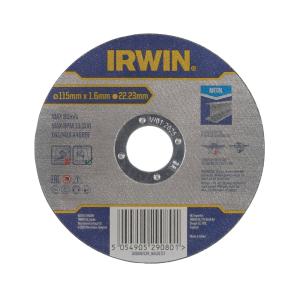 Cutting Disc Metal, 115x22.2x1.6mm, 25pcs, Irwin