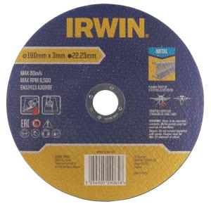 Cutting Disc Metal, 180x22.2x3.2mm, 10pcs, Irwin ​