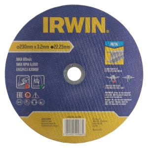 Cutting Disc, Metal, 230x22.2x3.2mm, 10pcs, Irwin