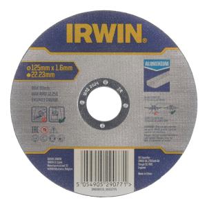 Cutting Disc, Aluminium, 125x22.2x1.6mm, 25pcs, Irwin