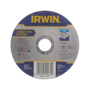 Cutting Disc RF Steel, 125x22.2x1.0mm, 25pcs, Irwin