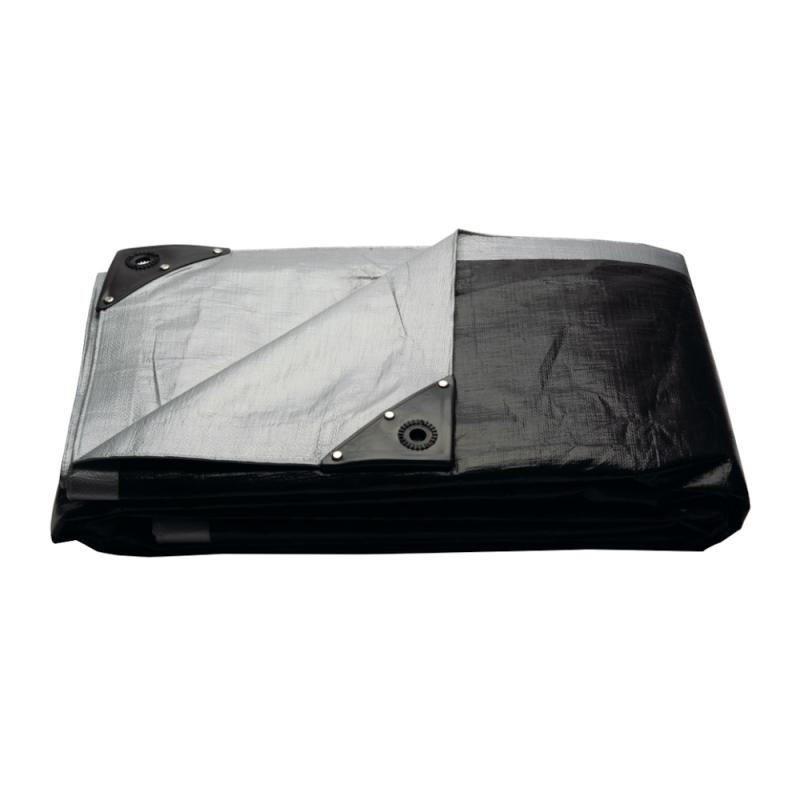Presenning, 3x5m, Silver Eller Svart, ETC