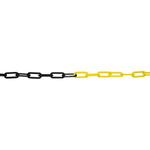 Plastic Chain 10m, Yellow/Black, Carlmarks