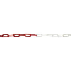 Plastic Chain 10m, White/Red, Carlmarks