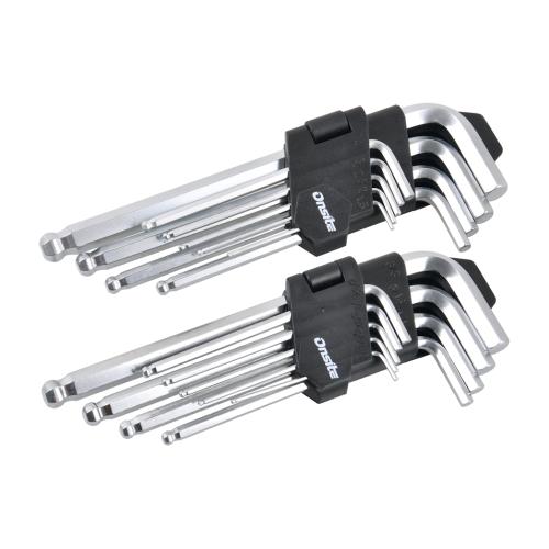 Unbrakonøglesæt Med Kugle 18 Dele Onsite