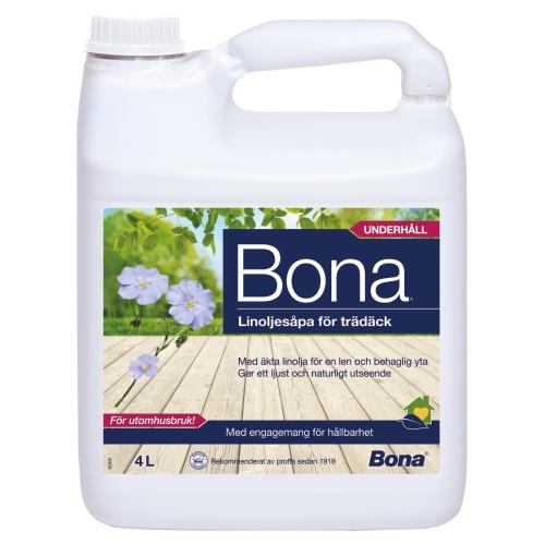 Linseed Oil Soap For Wooden Decks, 4L, Bona