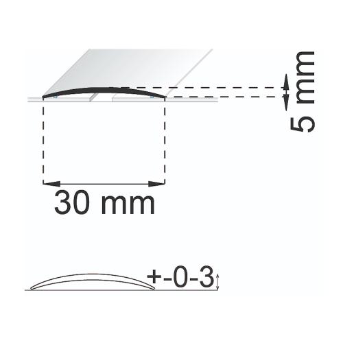 Fugeliste Selvklæbende SA03, 1000mm, Habo
