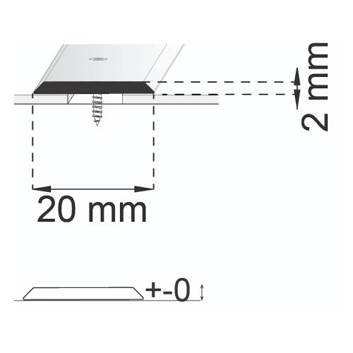 Joint Strip A25, 1000mm, Habo