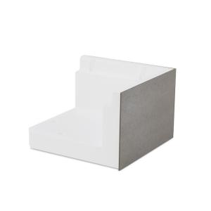 Siroc L-element Fibercement Hörn Formgjutet JP200 600x600x600mm BEWI