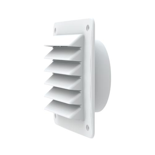 Gitter 150mm Med Stos, Hvid, Fresh