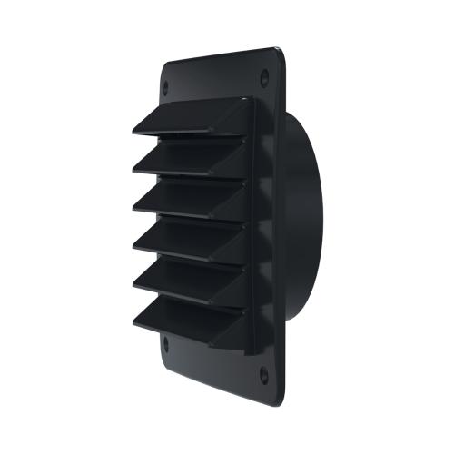 Gitter 150mm Med Stos, Sort, Fresh