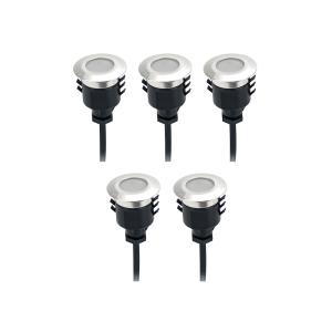 Belysning Træterrassespektrum, 0,5W, 12V, 5 Lamper, LightsOn