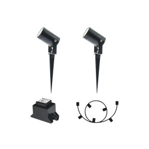 Markspot Luna Startpaket, LED, 5W, 12V, Svart, LightsOn