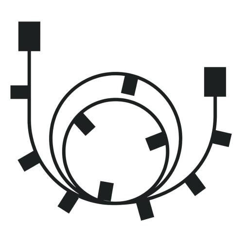 Afgreningskabel 10m LightsOn
