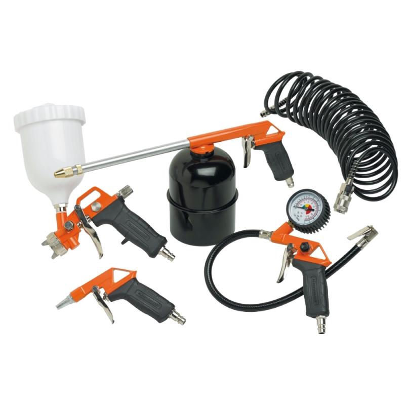 Trykluftværktøj, 5-Delt, Black & Decker